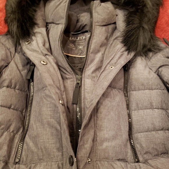 Nautica Hooded  Bib Parka Jacket - Picture 9 of 12